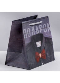 Ламинированный квадратный пакет «Мужской стиль» - 14 х 14 х 9 см. - Сима-Ленд - купить с доставкой в Ноябрьске