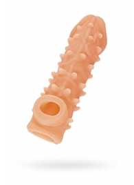 Телесная закрытая насадка с пупырышками Cock Sleeve Size S - 13,8 см. - KOKOS - в Ноябрьске купить с доставкой