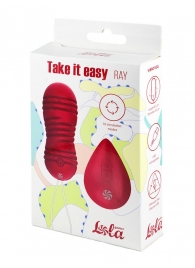 Бордовые вагинальные виброшарики с пультом ДУ Ray - 8,3 см. - Lola Games