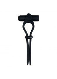 Черное эрекционное лассо с вибропулей Black Tie Affair - Zero Tolerance - в Ноябрьске купить с доставкой