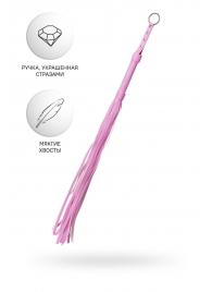 Розовый флоггер Anonymo - 64 см. - ToyFa - купить с доставкой в Ноябрьске