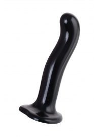 Черный стимулятор для пар P G-Spot Dildo Size M - 18 см. - Strap-on-me - в Ноябрьске купить с доставкой