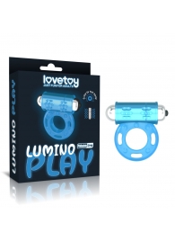 Голубое, светящееся в темноте эрекционное виброкольцо Lumino Play Vibrating Penis Ring - Lovetoy - в Ноябрьске купить с доставкой