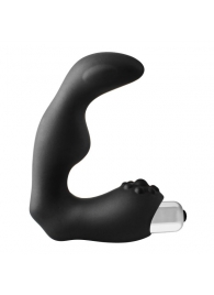 Черный вибромассажер простаты FantASStic Vibrating Prostate Massager - 11,3 см. - Dream Toys - в Ноябрьске купить с доставкой