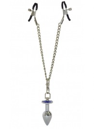 Зажимы для сосков с анальной пробкой - Sitabella - купить с доставкой в Ноябрьске