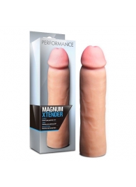 Телесная фаллическая насадка на пенис Magnum Xtender - 23 см. - Blush Novelties - в Ноябрьске купить с доставкой