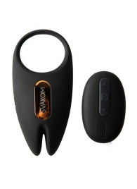 Черное эрекционное кольцо с вибрацией и пультом ДУ Winni 2 - Svakom - в Ноябрьске купить с доставкой
