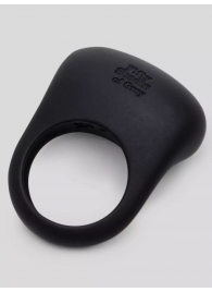 Черное эрекционное виброкольцо Sensation Rechargeable Vibrating Love Ring - Fifty Shades of Grey - в Ноябрьске купить с доставкой