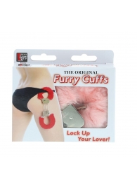 Металлические наручники с розовой меховой опушкой METAL HANDCUFF WITH PLUSH PINK - Dream Toys - купить с доставкой в Ноябрьске