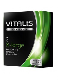 Презервативы увеличенного размера VITALIS PREMIUM x-large - 3 шт. - Vitalis - купить с доставкой в Ноябрьске