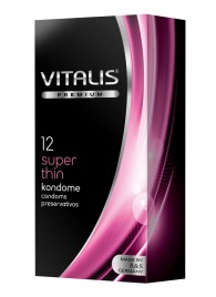 Ультратонкие презервативы VITALIS PREMIUM super thin - 12 шт. - Vitalis - купить с доставкой в Ноябрьске