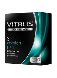 Контурные презервативы VITALIS PREMIUM comfort plus - 3 шт. - Vitalis - купить с доставкой в Ноябрьске