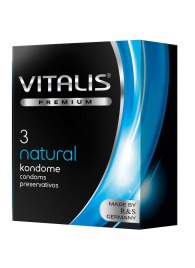 Классические презервативы VITALIS PREMIUM natural - 3 шт. - Vitalis - купить с доставкой в Ноябрьске