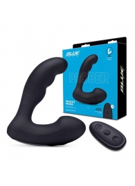 Черный массажер простаты Prober с двойной вибрацией - BlueLine - в Ноябрьске купить с доставкой