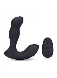 Черный массажер простаты с двойной вибрацией Thumper - BlueLine - в Ноябрьске купить с доставкой