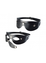 Черная кожаная маска  Новичок - Sitabella - купить с доставкой в Ноябрьске