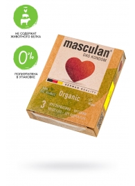 Экологически чистые презервативы Masculan Organic - 3 шт. - Masculan - купить с доставкой в Ноябрьске