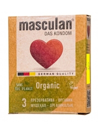 Экологически чистые презервативы Masculan Organic - 3 шт. - Masculan - купить с доставкой в Ноябрьске