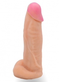 Телесная насадка на Harness с коннектором в ламинате - 20 см. - LOVETOY (А-Полимер) - купить с доставкой в Ноябрьске