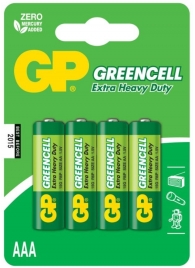 Батарейки солевые GP GreenCell AAA/R03G - 4 шт. - Элементы питания - купить с доставкой в Ноябрьске