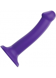 Фиолетовый фаллоимитатор-насадка Strap-On-Me Dildo Dual Density size M - 18 см. - Strap-on-me - купить с доставкой в Ноябрьске