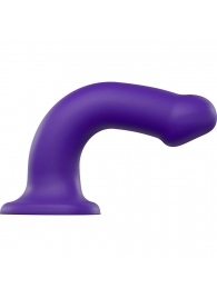 Фиолетовый фаллоимитатор-насадка Strap-On-Me Dildo Dual Density size L - 19 см. - Strap-on-me - купить с доставкой в Ноябрьске