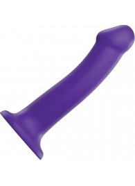 Фиолетовый фаллоимитатор-насадка Strap-On-Me Dildo Dual Density size L - 19 см. - Strap-on-me - купить с доставкой в Ноябрьске