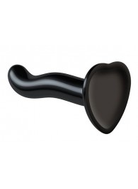Черный фаллоимитатор-насадка Strap-On-Me P G spot Dildo size S - 16,4 см. - Strap-on-me - купить с доставкой в Ноябрьске