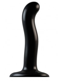 Черный фаллоимитатор-насадка Strap-On-Me P G spot Dildo size S - 16,4 см. - Strap-on-me - купить с доставкой в Ноябрьске