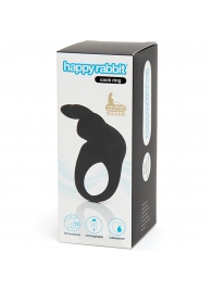 Черное эрекционное виброкольцо Happy Rabbit Rechargeable Rabbit Cock Ring - Happy Rabbit - в Ноябрьске купить с доставкой