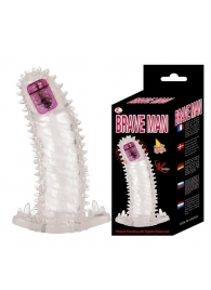 Насадка-удлинитель с пупырышками, усиками и вибропулькой - Baile - в Ноябрьске купить с доставкой