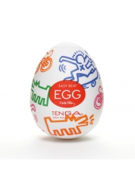 Мастурбатор-яйцо Keith Haring EGG STREET - Tenga - в Ноябрьске купить с доставкой