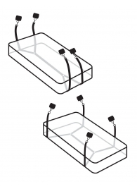 Фиксаторы для кровати WRAPAROUND MATTRESS RESTRAIN - Pipedream - купить с доставкой в Ноябрьске