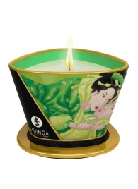 Массажная свеча Exotic Green Tea с ароматом зелёного чая - 170 мл. - Shunga - купить с доставкой в Ноябрьске