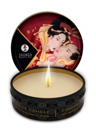 Массажная свеча Sparkling Strawberry Wine с ароматом клубничного вина - 30 мл. - Shunga - купить с доставкой в Ноябрьске