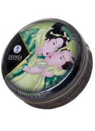 Массажная свеча Exotic Green Tea с ароматом зелёного чая - 30 мл. - Shunga - купить с доставкой в Ноябрьске