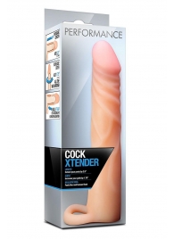 Телесная насадка на пенис Cock Xtender - 17,7 см. - Blush Novelties - в Ноябрьске купить с доставкой