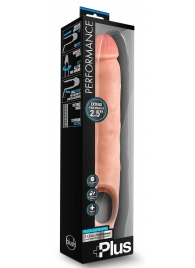 Телесная насадка-удлинитель 11.5 Inch Silicone Cock Sheath Penis Extender - 29,2 см. - Blush Novelties - в Ноябрьске купить с доставкой