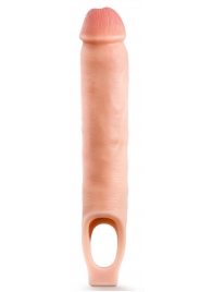 Телесная насадка-удлинитель 11.5 Inch Silicone Cock Sheath Penis Extender - 29,2 см. - Blush Novelties - в Ноябрьске купить с доставкой