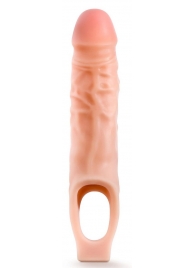 Телесная насадка на пенис 9 Inch Cock Sheath Extender - 22,2 см. - Blush Novelties - в Ноябрьске купить с доставкой