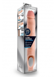 Телесная насадка на пенис 11.5 Inch Cock Sheath Penis Extender - 29,2 см. - Blush Novelties - в Ноябрьске купить с доставкой