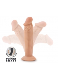 Телесный фаллоимитатор-реалистик 6 Inch Posable Dildo - 16,5 см. - Blush Novelties