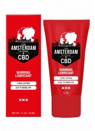 Пролонгирующий лубрикант Numbing CBD from Amsterdam - 50 мл. - Shots Media BV - купить с доставкой в Ноябрьске