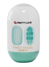 Бирюзовый мастурбатор-яйцо Twist Angel - Baile - в Ноябрьске купить с доставкой