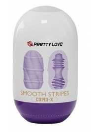 Сиреневый мастурбатор-яйцо Smooth Stripes - Baile - в Ноябрьске купить с доставкой
