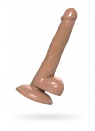 Коричневый фаллоимитатор-реалистик Delion - 20,5 см. - A-toys