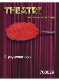 Красное страусовое пёрышко - ToyFa - купить с доставкой в Ноябрьске