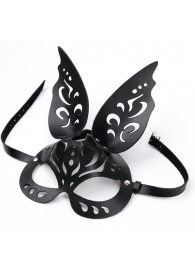 Черная ажурная маска  Зайка  с ушками - Crazy Handmade - купить с доставкой в Ноябрьске