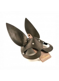 Черная гладкая маска  Зайка  с длинными ушками - Crazy Handmade - купить с доставкой в Ноябрьске