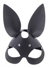 Черная гладкая маска  Зайка  с длинными ушками - Crazy Handmade - купить с доставкой в Ноябрьске